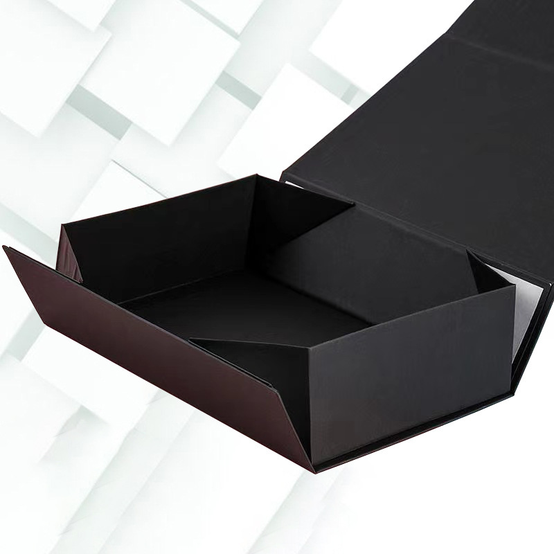 Caja plegable de sushi transfronteriza de una pieza de cajas de embalaje de alimentos con tapa de absorción negra estilo minimalista de caja de regalo
