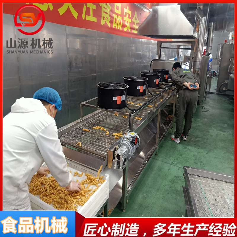 全自动油炸机厂家 小酥肉油炸流水线 川味酥肉挂糊油炸设备
