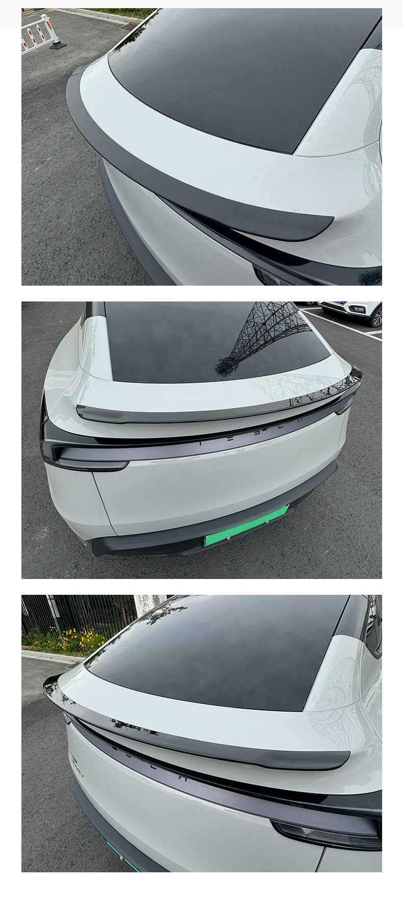 Suitable for Tesla's New Model Y Blade-Style Rear Wing, High-Performance Original P Version Modified Without Punching Fixed Wing