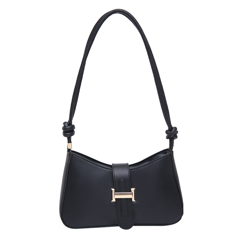 Bolsas de hombro para mujeres 2025 primavera nuevo cinturón de cinturón nuevo bolso de brazo de mujer simple bolso de hombro de mujer