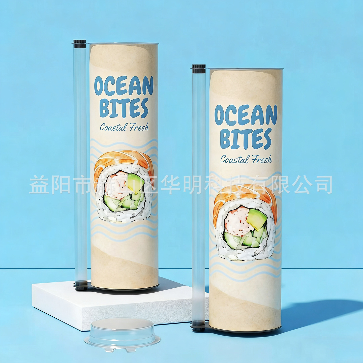 Caja de Embalaje Empujable para Sushi de Papel Kraft de Grado Alimenticio para Embalaje de Sushi