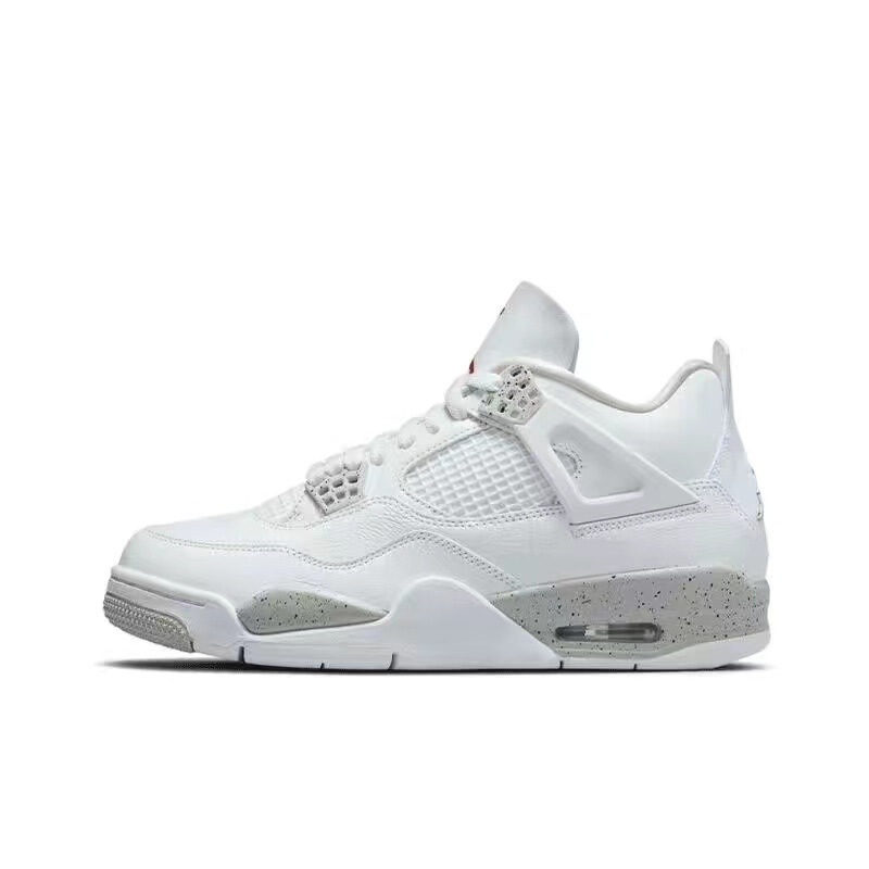 純正オリジナル AJ4 バスケットボールシューズ 電動スポーツシューズ ホワイトセメント ミッドナイトオーリー 男女カップル スポーツトレンド|undefined