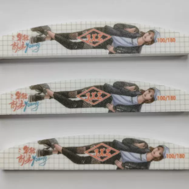 批发美甲搓条高弹印花海绵锉美甲锉修甲工具防水耐磨双面指甲锉打