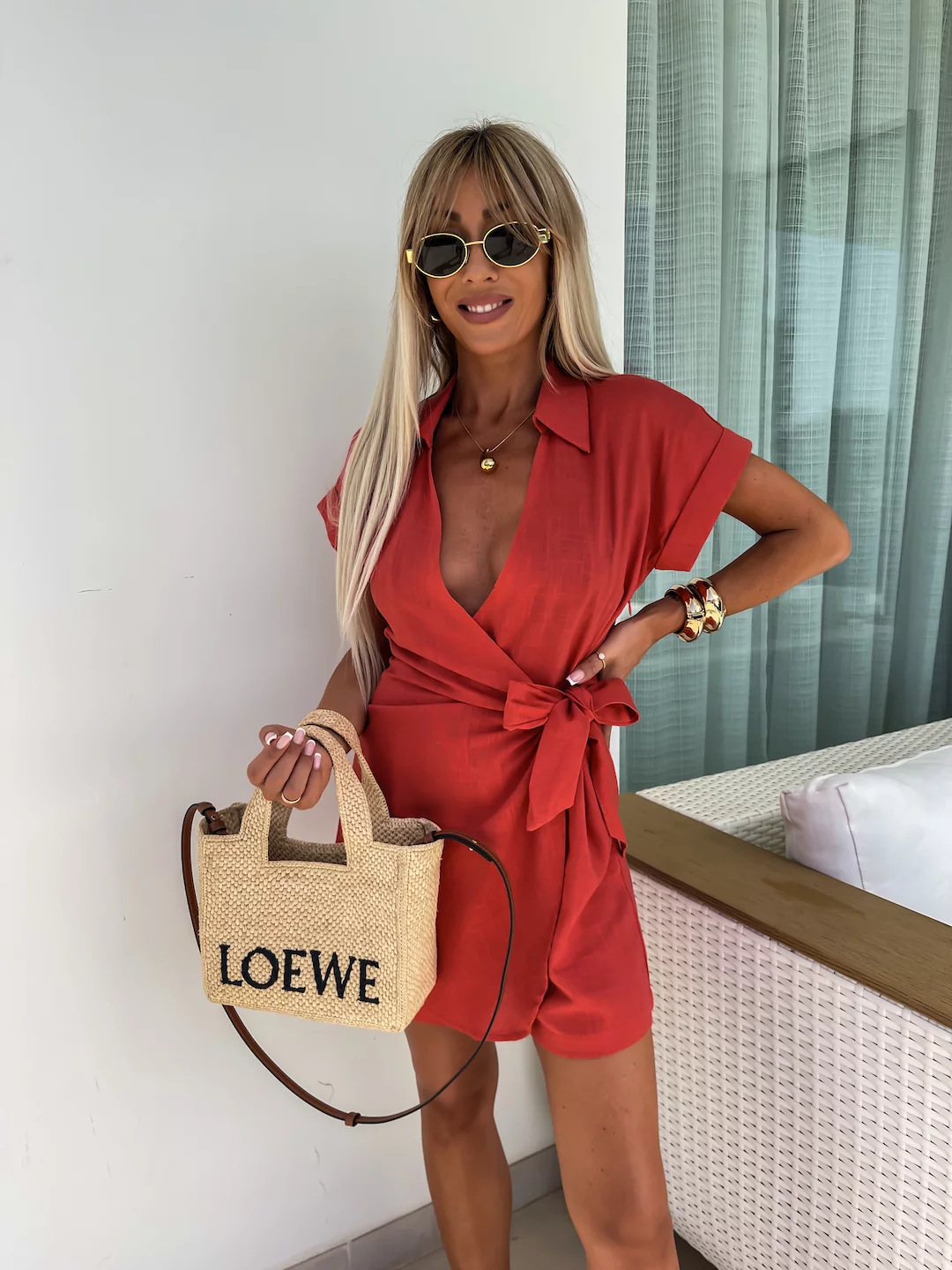 2024 Latin American Cross-Border Fashion Women's Jumpsuit Casual Solid Color European and American Style Tie Lapel Shirt with Sleeves and Shorts