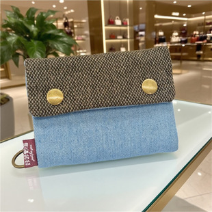 Creative Cartoon Print 70% off Denim Canvas Wallet Casual Canvas Card Holder Key Bag for Men and Women