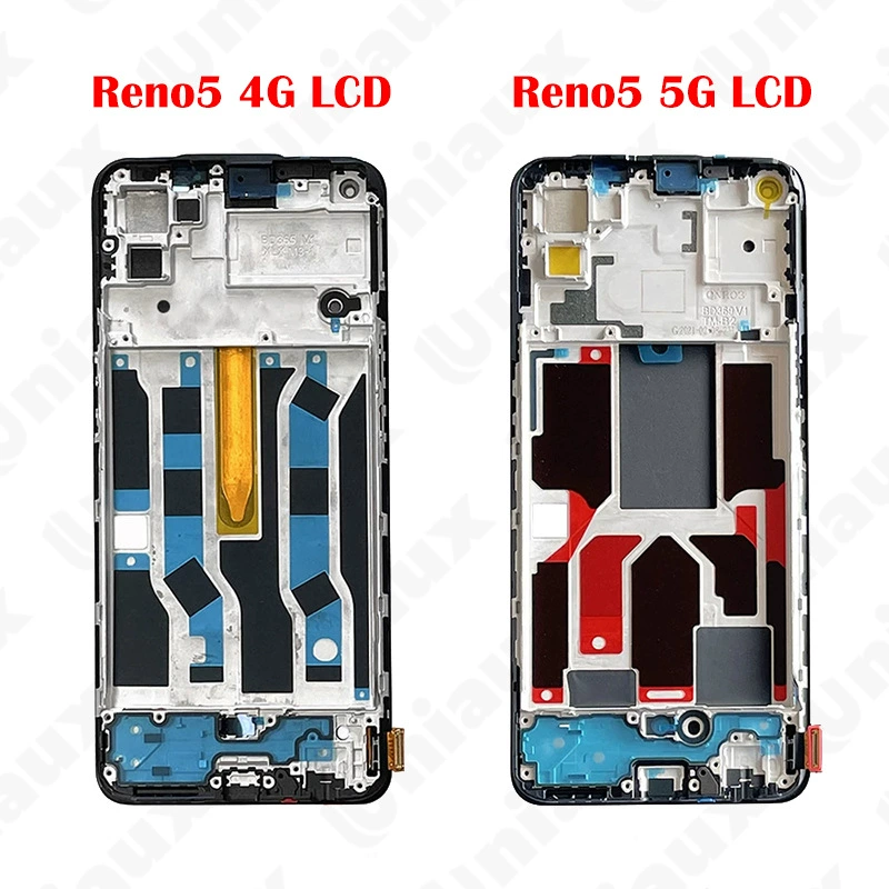 Замена стеклянной панели (OPPO Reno5), TFT или OLED, с/без рамки, совместимо 4G/5G
