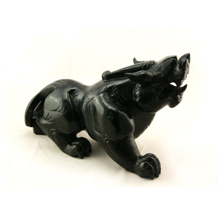 Moyu Pixiu Ornaments Serpentine Jade Pixiu Ornaments Black Green Jade Medicine King Stone Pixiu Lucky Black Green Jade