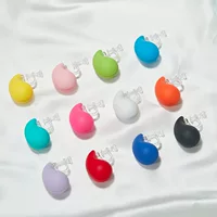 Macaron цветная краска запятая серьги-гвоздики допамин личность Модный милый зажим для ушей темперамент интернет-знаменитости украшения для ушей