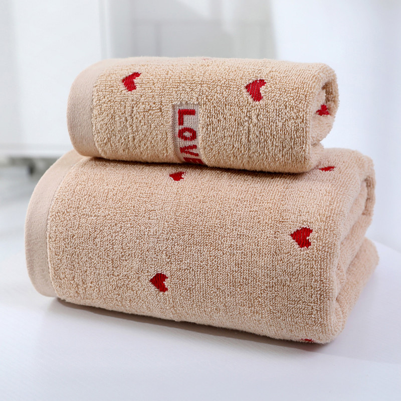 레드하트 목욕타올 70*140 [브라운]