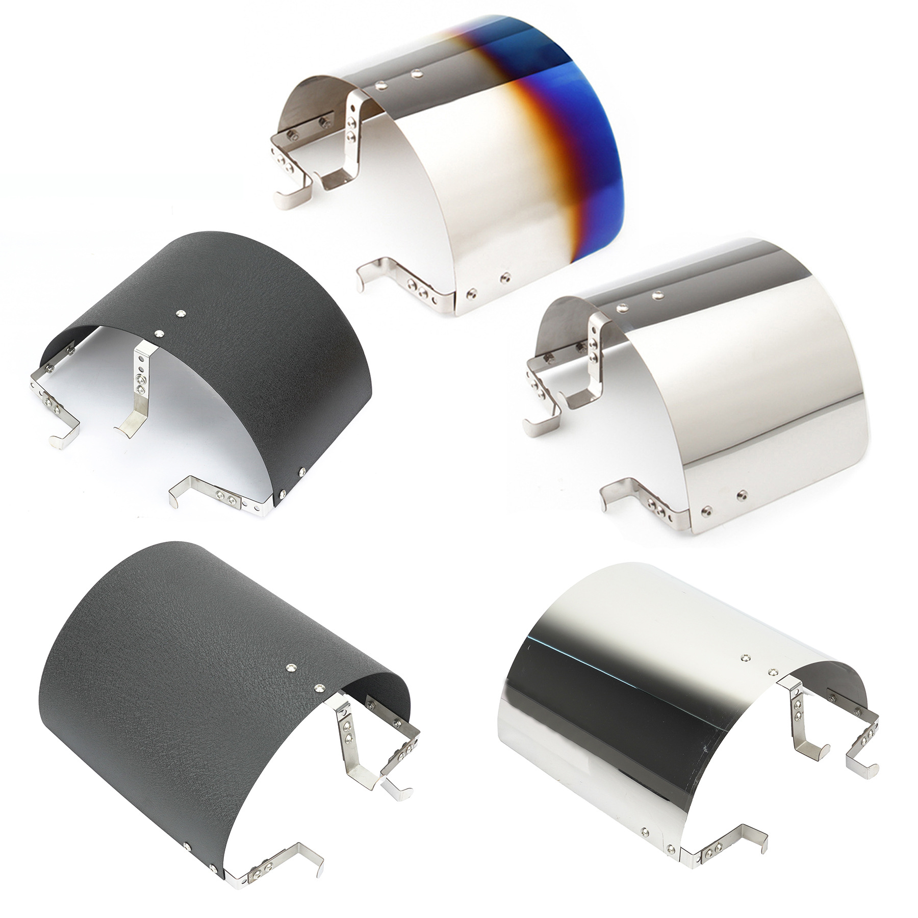 Car air intake modified winter mushroom head air filter heat shield stainless steel universal windshield protective cover adjustable