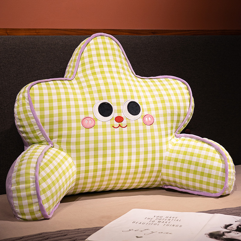 Cojines de cabecera de cama bolsas suaves para proteger la cintura almohada de respaldo grande sofá almohada para jugar con teléfonos móviles dormitorio de estudiantes almohada de abrazo