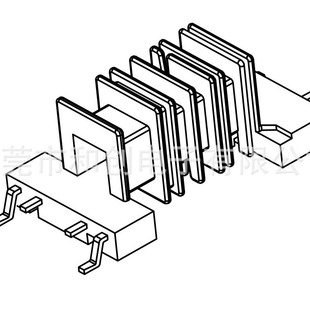 EEL10 transformer skeleton EEL10 high frequency skeleton horizontal patch 4 4 skeleton