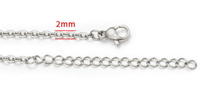 10g Weight Simple Style Geometric Stainless Steel Plating Necklace 1 Piece