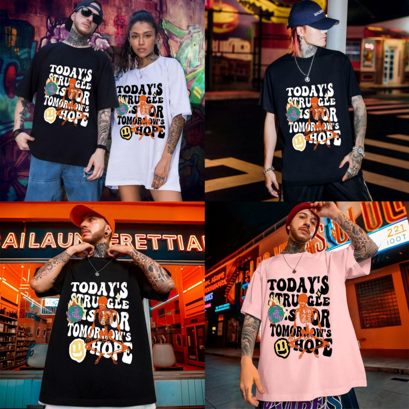 Bealin Mens Graphic Tees Oversized Creative Graffiti Short S