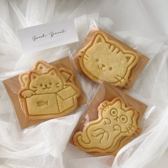 Ins热い贩売クッキー金型猫漫画クッキー金型かわいい子猫クッキープリント立体ベーキングツール