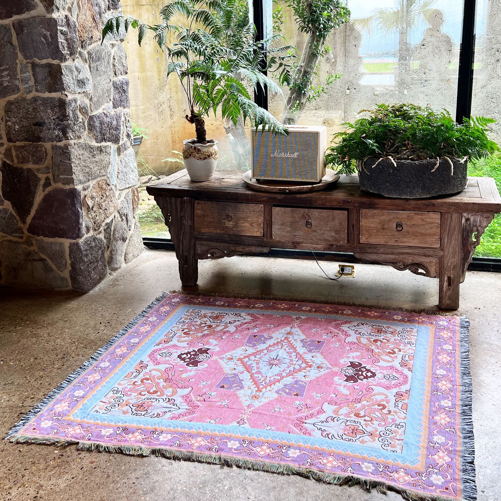 430g Weight carpet, blanket Home Textiles & Decor Type Cotton Nitrile Blend Material Geometric Pattern Casual Style Casual Geometric Cotton Nitrile Blend Carpet Blanket Artificial Decorations 9