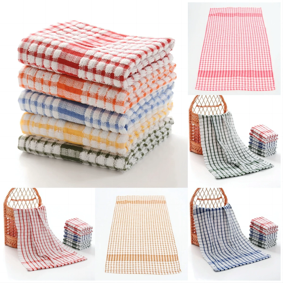 90G Yarn Dyed Tea Towel Factory Direct Sales Tea Towel 40*65CM Kitchen