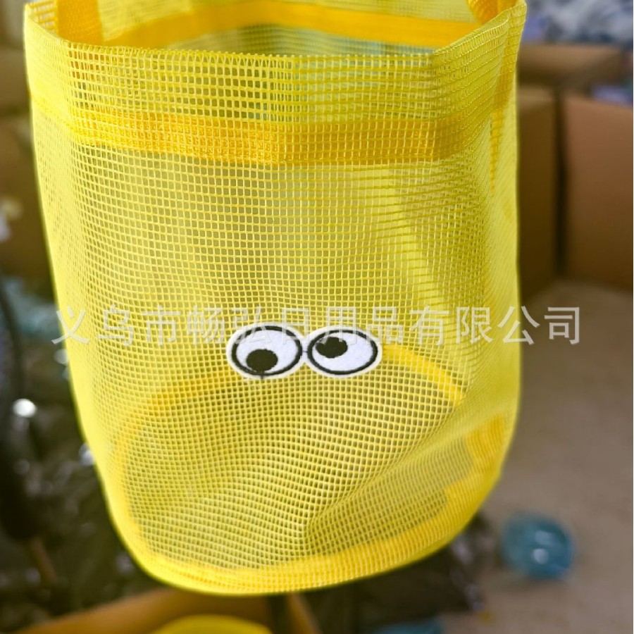 Bolsa almacenamiento playa malla 3D redonda, cubo arena juguete organizador niños, nuevo producto Amazon.