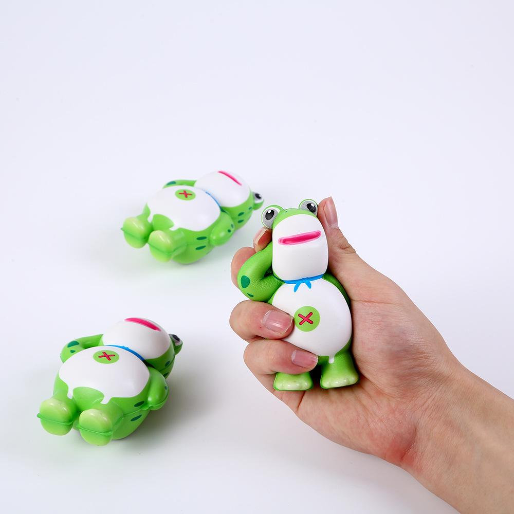 Frog Prince rebote lento, muñecas de descompresión, juguetes de pellizco, niños y niñas, regalos de descompresión creativos, puestos de mercado nocturno