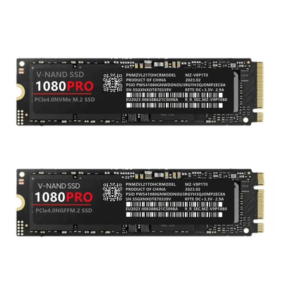 SSD (1080pro) M.2 2280 PCIe 4.0 NVMe, ёмкости 500ГБ–4ТБ, высокоскоростной твердотельный накопитель