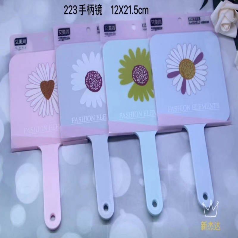 19 espejos de maquillaje - 3 espejos plegables portátiles de alta definición espejos de vestir de escritorio para mujeres al por mayor