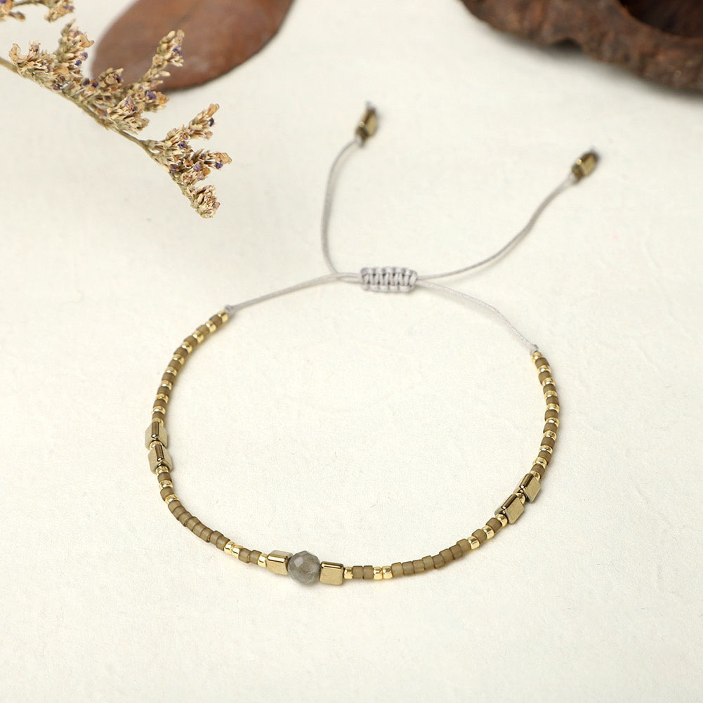 Fashion Geometric Seed Bead Knitting Womenu0027S Bracelets 1 Piece