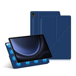 Suitable for Samsung Tab S9+ Protective Case, S8Plus Tablet Case, S10Fe Magnetic Deformable Stand, Ultra Leather Case