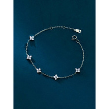 J 35088 Four leaf flower zircon bracelet ��Ҷ���ʯ��������