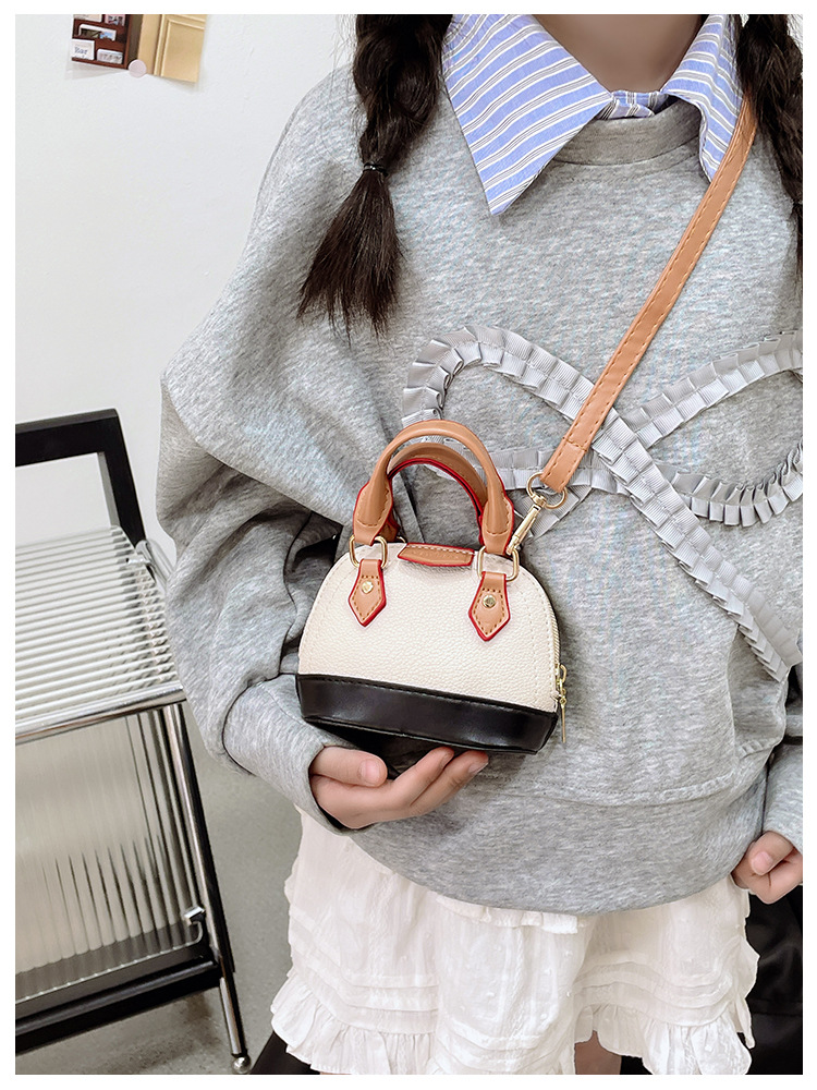 Bolso infantil nuevo arco de color caramelo mini bolso de mano chaîne de conchas de padres e hijos bolso de lápiz labial image 3