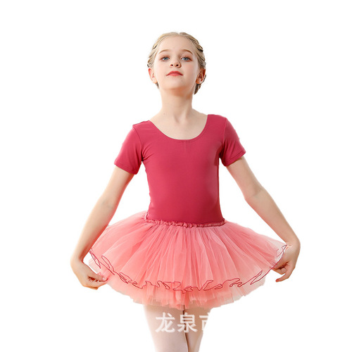 Toddlers girls long sleeve tutus ballet dance dresses kids baby tutu ballet dance leotard skirted dress tulle pettiskirt birthday gift princess dress for kids