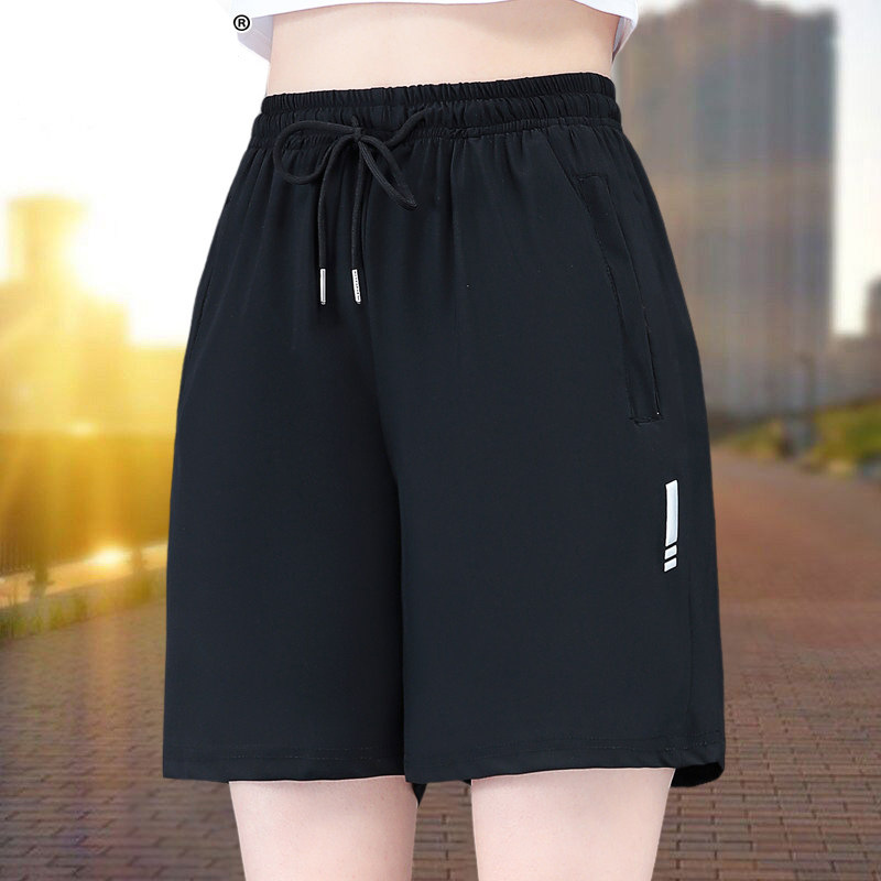 High-Quality Ice-Feel Shorts for Women, Summer Thin Style, 2026 New Model, Loose Fit, Plus Size, Quick-Dry, Five-Point Casual Sports Pants High-Quality Ice-Feel Shorts for Women, Summer Thin Style, 2026 New Model, Loose Fit, Plus Size, Quick-Dry, Five-Point Casual Sports Pants