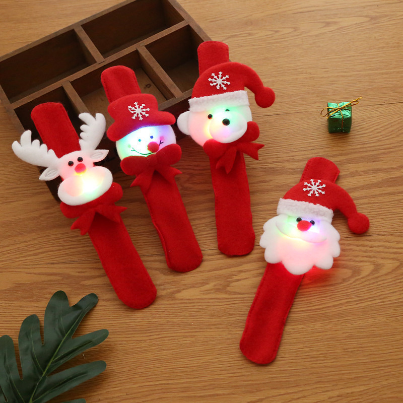 Christmas Cartoon Style Cute Santa Claus Snowman Cloth Family Gathering Party Festival Wristband Decorative Props display picture 2