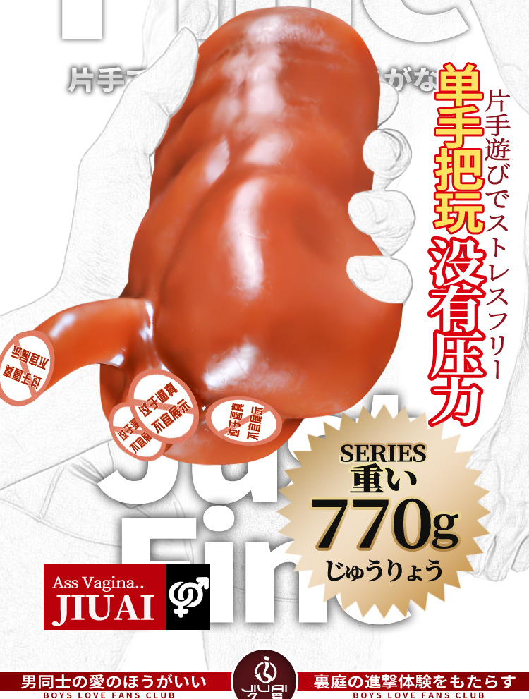 Jiuai Male Torso Masturbator with Realistic Muscle Detail and Manual Airplane Cup — detail image 8