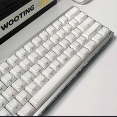 水晶果冻侧刻键帽136键小全键PC双色注塑冰晶wooting机械键盘通用
