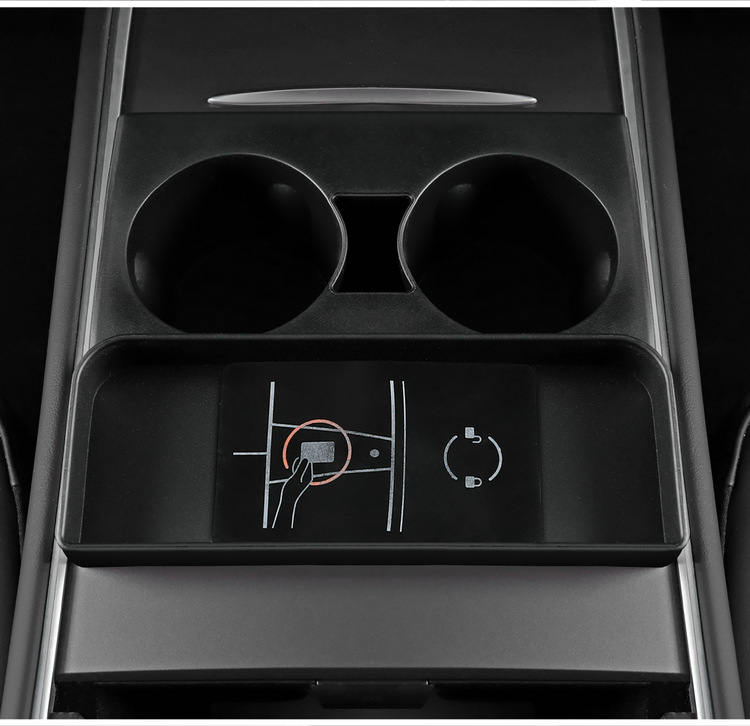 Suitable for Tesla Model3/Y central control car water cup holder water cup stopper silicone coaster interior storage slot