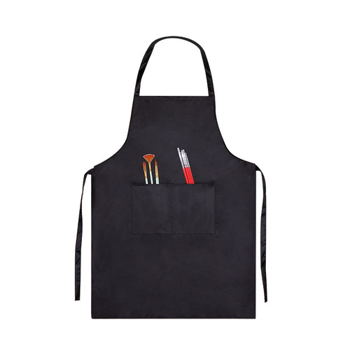 Black apron waterproof painting clothes painting overalls gouache watercolor acrylic paint art painting clothes bib wholesale