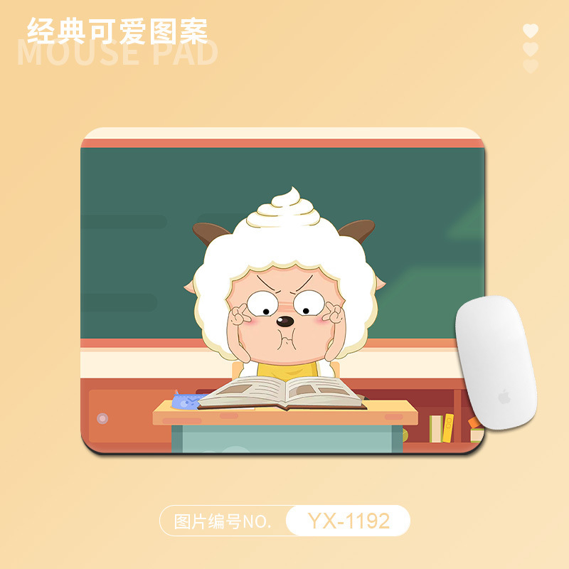 卡通鼠标垫家用办公桌面垫小号男女生可爱护腕锁边桌垫学生书桌垫|undefined