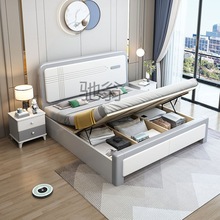 k个北欧实木床1.8米双人床1.5单人床1.2m小床小户型经济出租房高