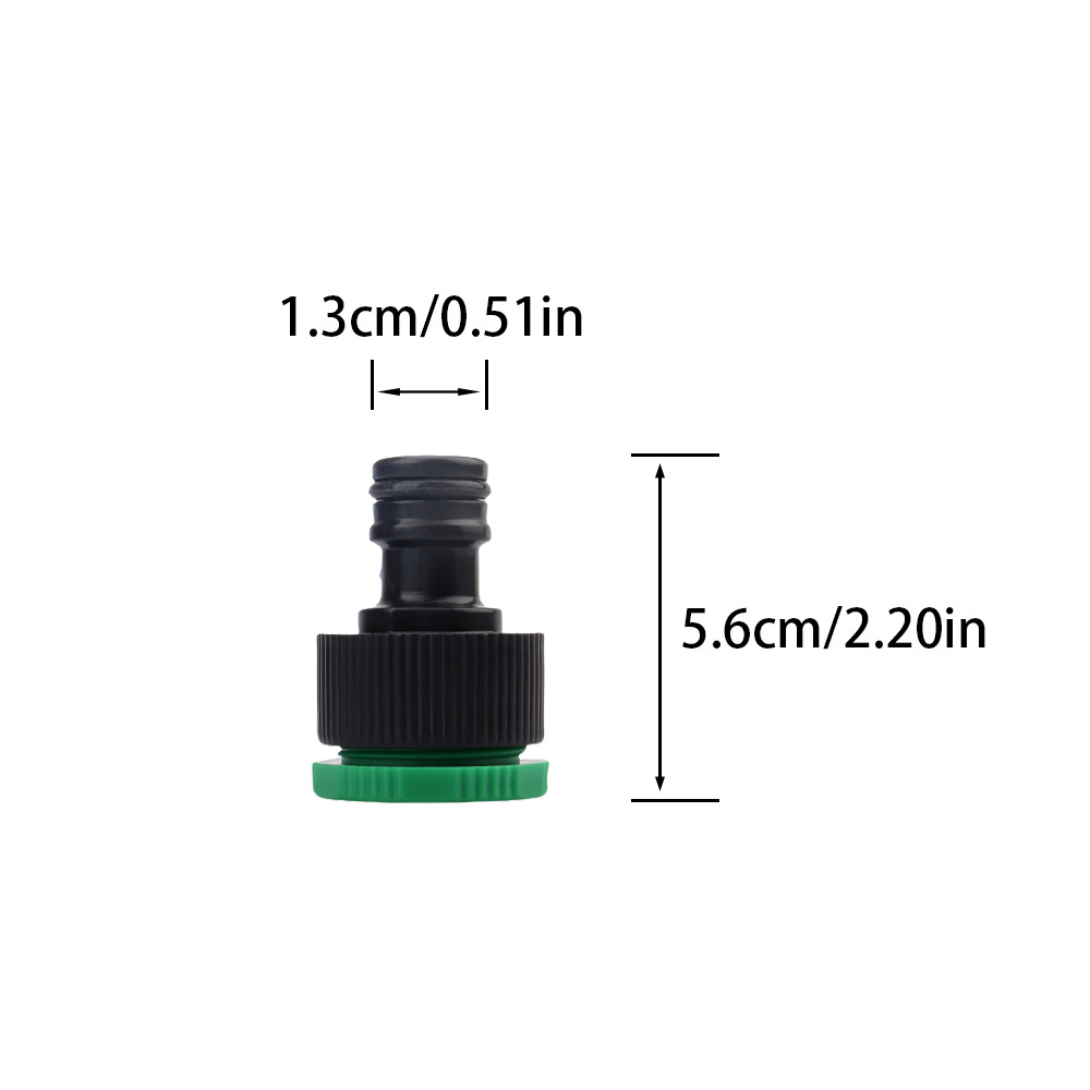 Accesorios de conector de grifo de jardín invernadero equipo de riego universal conector rápido de tubería de agua riego por goteo y accesorios