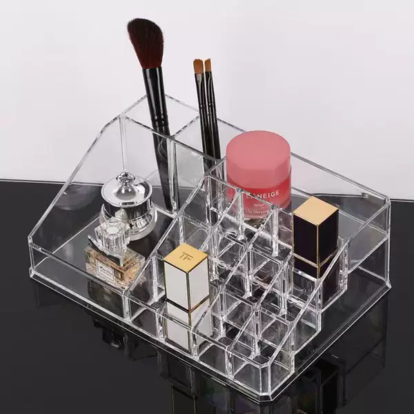 Desktop Storage Box Drawer-Type Cosmetics Lipstick Makeup Organizer Dust-Proof Detachable Simple Stackable Organizer Box