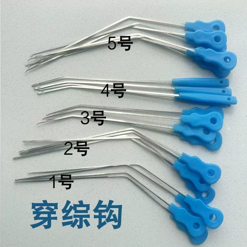 Textile knitted crochet, metal tools set, accessories