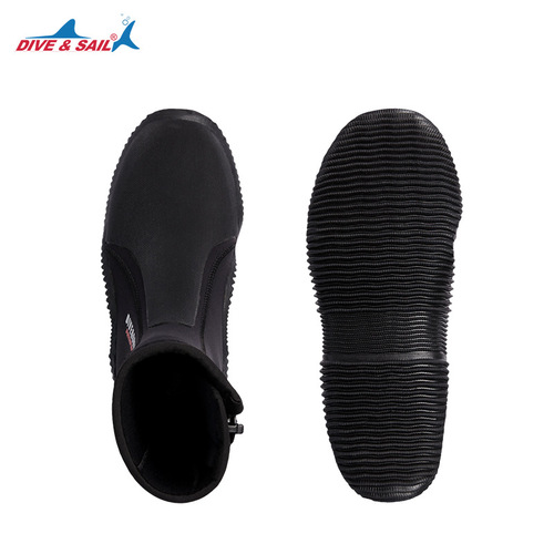 5MM high-top diving shoes, outdoor beach rescue diving boots, non-slip and wear-resistant river tracing shoes, snorkeling surfing wading boots
