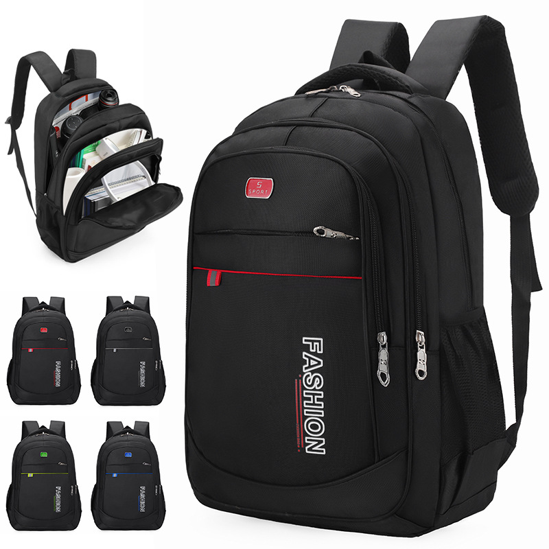 New cross-border large-capacity Oxford student backpack, simple commuter backpack, business laptop backpack for men