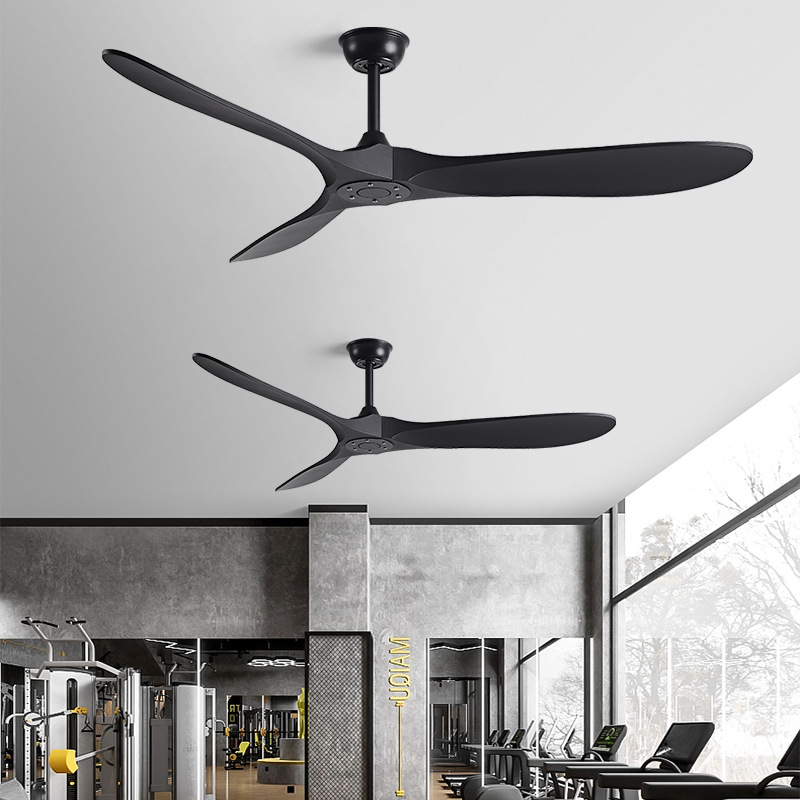 60-inch Large Wind Power Commercial Inverter Ceiling Fan without Light for Living Room, Restaurant, Industrial, Retro Nordic, American Home Electric Fan