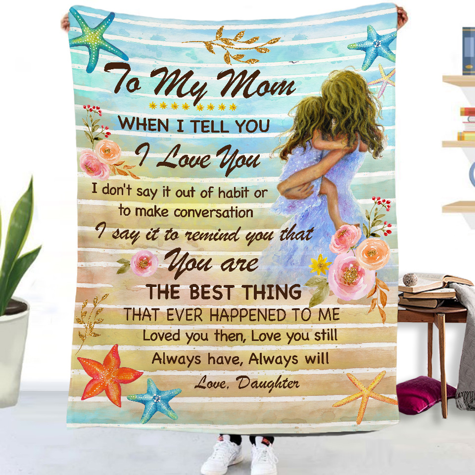 Casual Vacation Letter Flannel Fabric Cover Blanket Cover Blanket Artificial Decorations display picture 4
