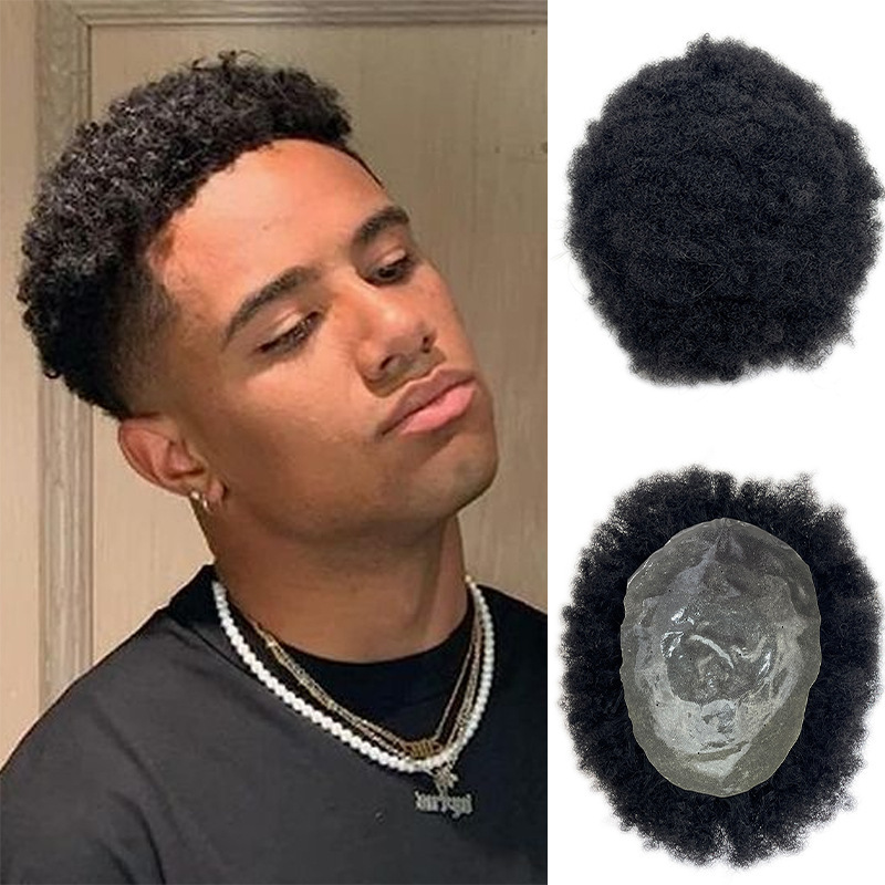 African song men's wig block full PU real hair v needle hair block foreign trade hot cross-border direct supply of a generation of hair African song men's wig block full PU real hair v needle hair block foreign trade hot cross-border direct supply of a generation of hair