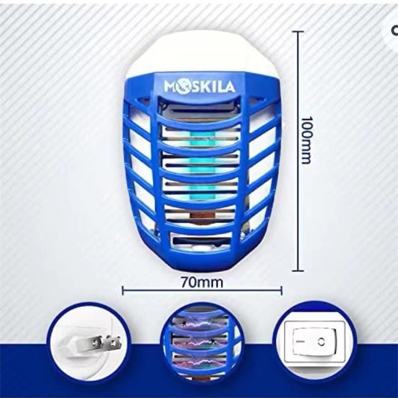 Nuevo matamosquitos eléctrico/zancudo - Lámpara matamosquitos automática, luz nocturna, repelente de mosquitos para hogar/restaurante/sala de comedor - Fuente de fábrica, suministro transfronterizo