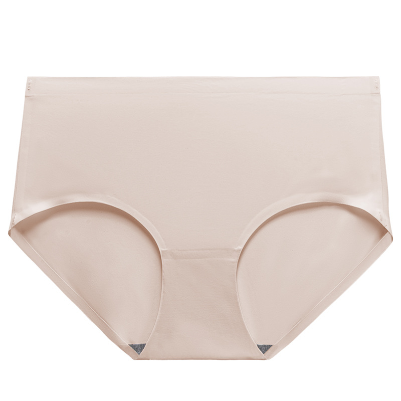 Color sólido simple cintura media chica verano ropa interior de seda de hielo cómodo transpirable delgado de una pieza escritos de las mujeres al por mayor