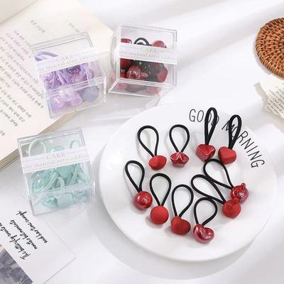 韩版儿童皮筋果冻色卡通亚克力珠子发绳宝宝女童小清新头绳发圈饰