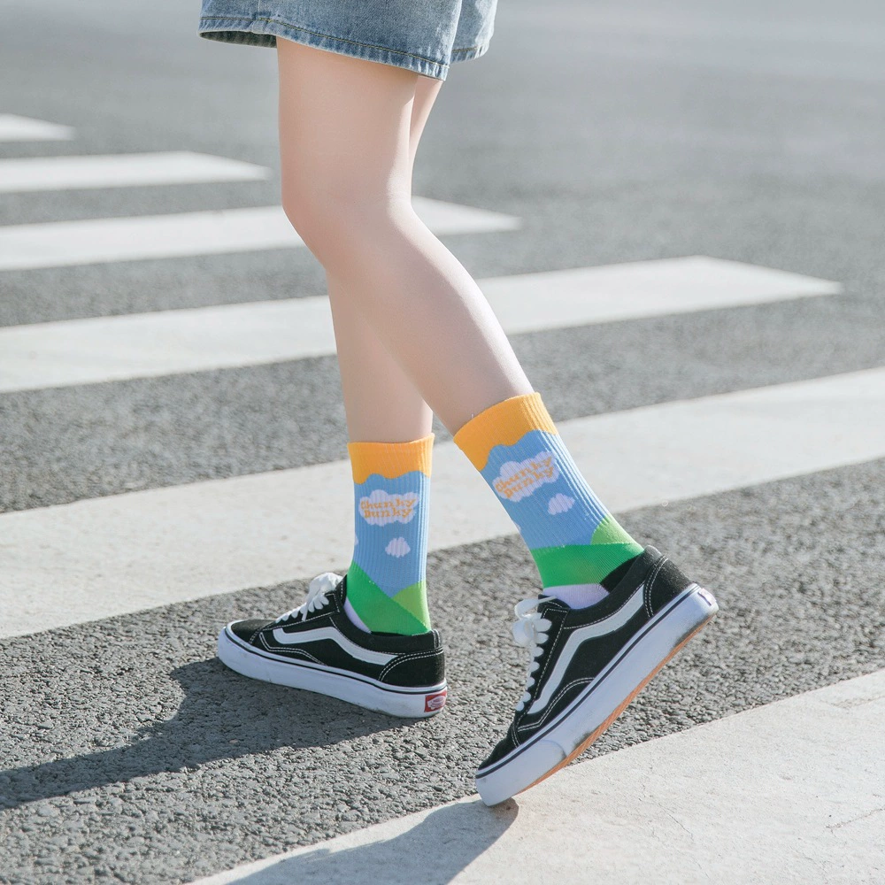 Cute summer thin knee socks, mid-length, wholesale